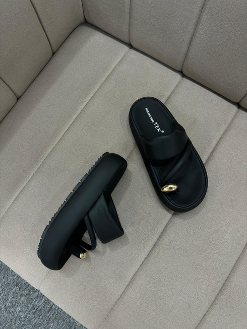 Women Trendy Slid On Open Toe Sliders